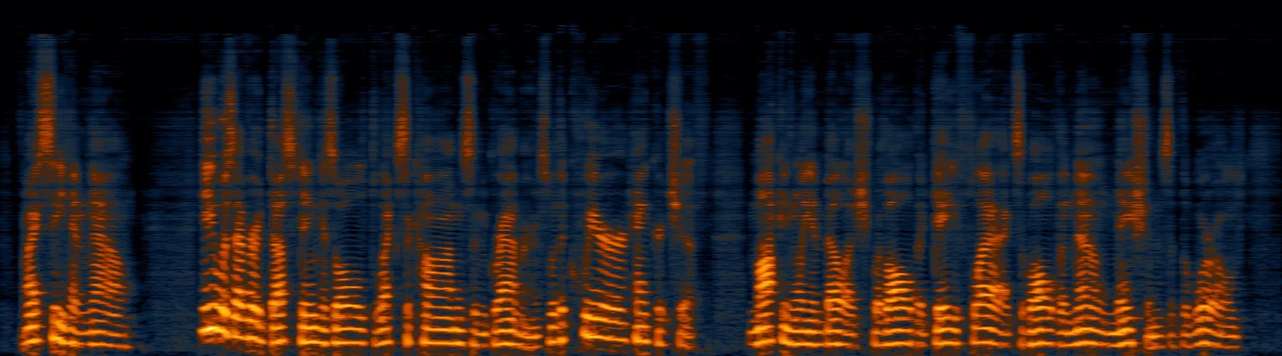 Take the room out of the voice. After processing spectrogram